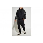 Dsquared2 Relax Fit Ανδρική Μακρυμάνικη Μπλούζα με Κουκούλα Μαύρη