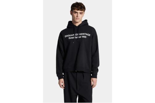 Dsquared2 Relax Fit Heritage Hoodie Ανδρικό (S74GU0897 S25516 900)