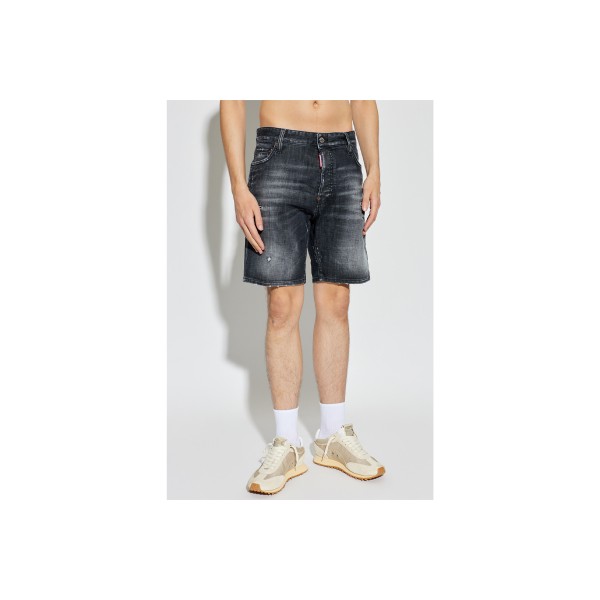 Dsquared2 Black Fog Wash Marine Βερμούδα Τζιν Ανδρική (S74MU0964 S30357 900)