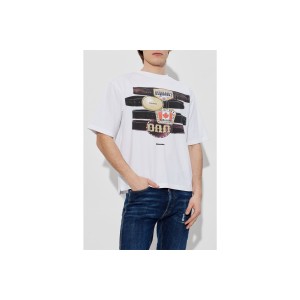 Dsquared2 Iconique Loose Fit T-Shirt Ανδρικό (S78GD0113 D2033 100)