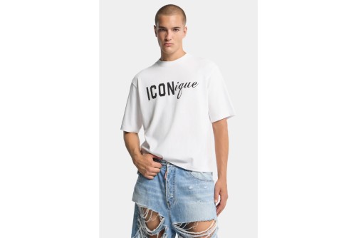 Dsquared2 Iconique Loose Fit T-Shirt Ανδρικό (S78GD0121 D20033 100)