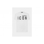 Dsquared2 Icon Cool Fit Ανδρικό Κοντομάνικο T-Shirt Λευκό