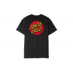 Santa Cruz Classic Dot Chest Ανδρικό Κοντομάνικο T-Shirt Μαύρο