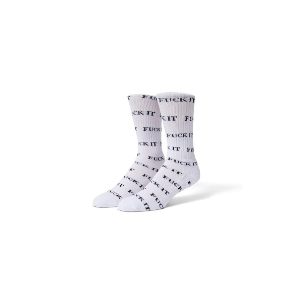 Huf Fuck It Κάλτσες Ψηλές 1 Ζευγάρι (SK00420 WHITE)