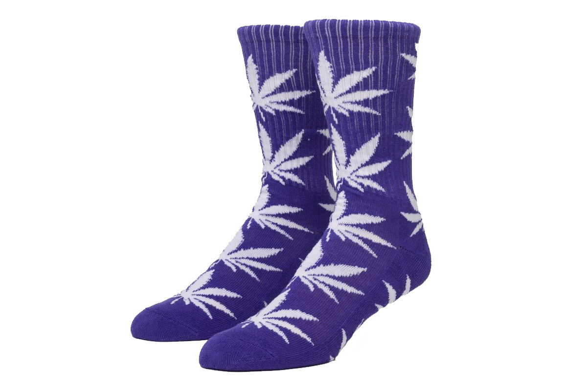 Huf Set Plantlife Unisex Ψηλές Κάλτσες Βιολετί & Λευκές