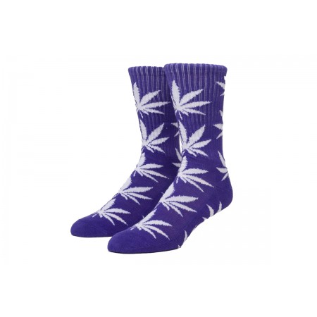 Huf Set Plantlife Unisex Ψηλές Κάλτσες Βιολετί & Λευκές