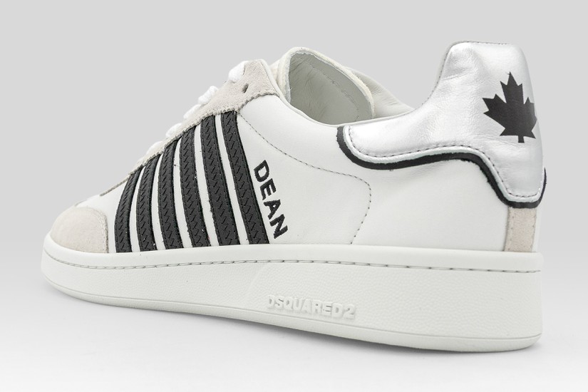 Dsquared2 Boxer Ανδρικά Sneakers Λευκά, Γκρι, Μαύρα