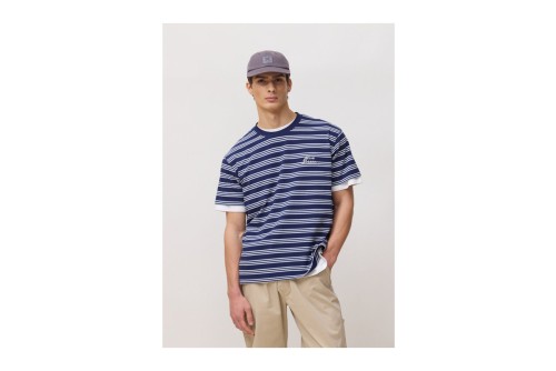 Blue Banana Navy Stripes T-Shirt Ανδρικό (SS26UG011STSBL11)