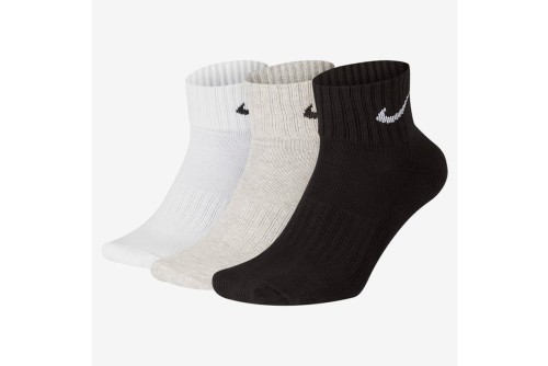 Nike Everyday Cushioned Κάλτσες Κοντές 3 Ζευγάρια (SX4926 901)