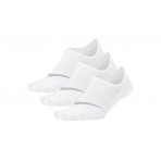 Nike Everyday Plus Lightweight Unisex Καλτσάκια Λευκά 3 Ζευγάρια
