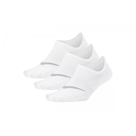 Nike Everyday Plus Lightweight Unisex Καλτσάκια Λευκά 3 Ζευγάρια