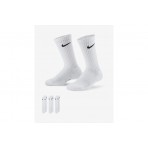 Nike Everyday Plus Cushioned Ψηλές Κάλτσες Λευκές 3 Ζευγάρια