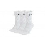 Nike Everyday Cushioned Kάλτσες Ψηλές 3 Ζευγάρια (SX7664 100)