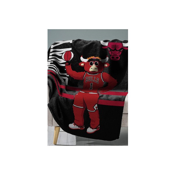 Sleep Squad Chicago Bulls Benny Raschel Throw Blanket 60X80In Κουβέρτα (T8-NBA-BUL-MAS)