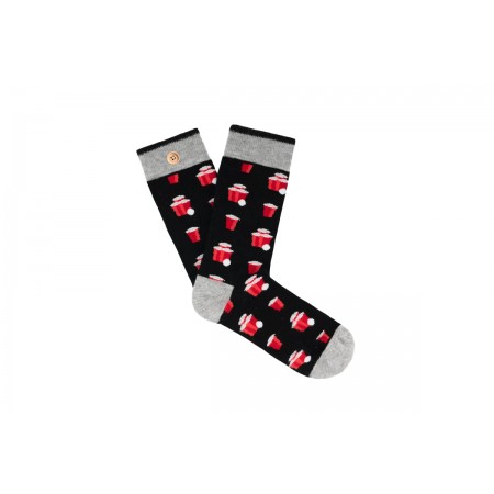 Cabaia Thomson And Elie Ψηλές Κάλτσες Μαύρες, Κόκκινες, Γκρι