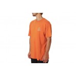 Huf Essentials Tt S-S Tee T-Shirt Ανδρικό (TS01751 SAFETY ORANGE)