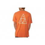 Huf Essentials Tt S-S Tee T-Shirt Ανδρικό (TS01751 SAFETY ORANGE)