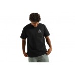 Huf Set Triple Triangle Ανδρικό Κοντομάνικο T-Shirt Μαύρο