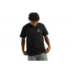 Huf Set Tt S-S Tee T-Shirt Ανδρικό (TS01953 BLACK)