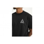 Huf Set Tt S-S Tee T-Shirt Ανδρικό (TS01953 BLACK)