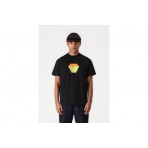 Huf Big Block Ανδρικό Κοντομάνικο T-Shirt Μαύρο