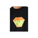 Huf Big Block Ανδρικό Κοντομάνικο T-Shirt Μαύρο