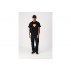 Huf Big Block Ανδρικό Κοντομάνικο T-Shirt Μαύρο