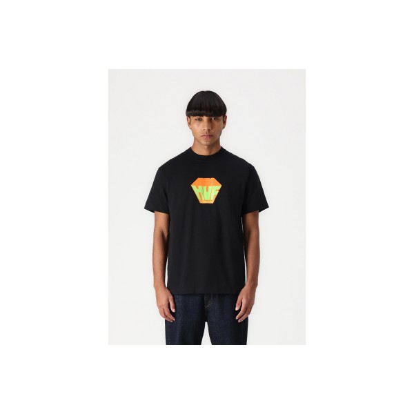 Huf Big Block S-S T-Shirt Ανδρικό (TS02396 BLACK)