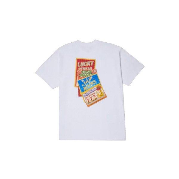 Huf Lucky S-S T-Shirt Ανδρικό (TS02398 WHITE)