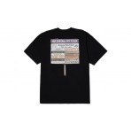 Huf Plaza Ανδρικό Κοντομάνικο T-Shirt Μαύρο