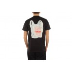 Huf Merida Ανδρικό Κοντομάνικο T-Shirt Μαύρο