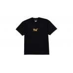 Huf Big H Ανδρικό Κοντομάνικο T-Shirt Μαύρο