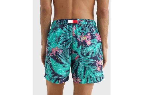 Tommy Jeans Medium Drawstring Print Μαγιό Σορτς Ανδρικό (UM0UM02827 0LH)