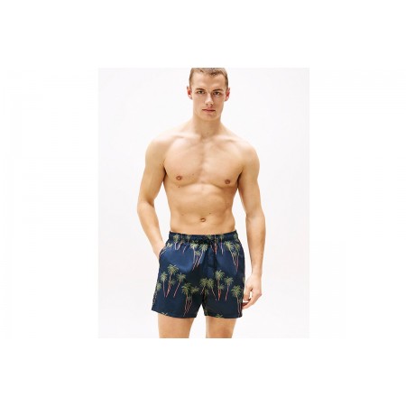 Tommy Jeans Medium Drawstring Print Μαγιό Σορτς Ανδρικό 