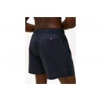 Tommy Jeans Tonal Logo Mid Length Ανδρικό Μαγιό Σορτς Μπλε