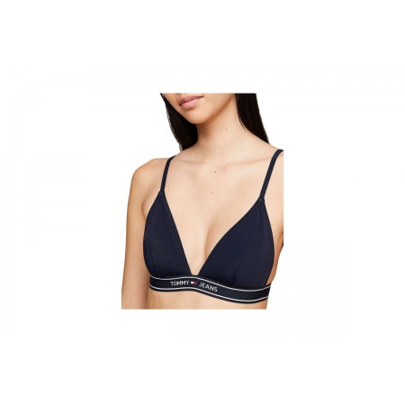 Tommy Jeans Triangle RP Γυναικείο Μαγιό Bikini Top Μπλε Σκούρο