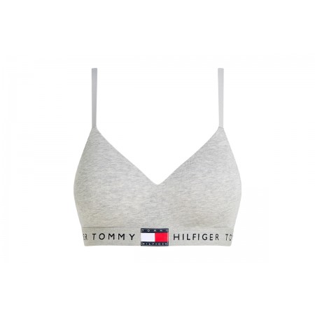 Tommy Jeans Heritage Push-Up Γυναικείο Εσώρουχο Bralette Γκρι