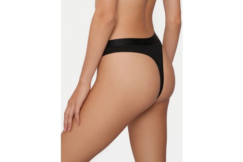Tommy Jeans Tonal Repeat Logo Waistband Εσώρουχο String Γυναικείο (UW0UW06260 BDS)