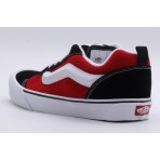 Vans Knu Skool Ανδρικά Χαμηλά Sneakers Κόκκινα, Μαύρα, Λευκά