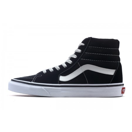 Vans Sk8-Hi Sneakers Μποτάκια Μαύρα, Λευκά