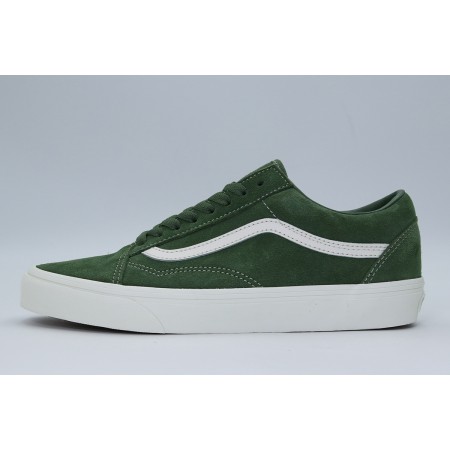 Vans Old Skool Ανδρικά Sneakers Κυπαρισσί, Λευκά