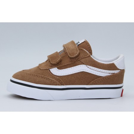 Vans Brooklyn LS V Βρεφικά Sneakers Καφέ, Λευκά