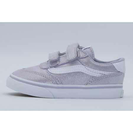 Vans Brooklyn LS V Βρεφικά Sneakers Λιλά, Λευκά