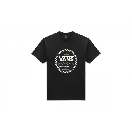 Vans Round Off Ανδρικό Κοντομάνικο T-Shirt Μαύρο