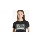 Vans Rugged Box Logo Γυναικεία Κοντομάνικη Μπλούζα Μαύρη