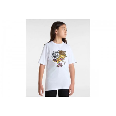 Vans Pizza Me Παιδικό Κοντομάνικο T-Shirt Λευκό