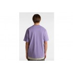 Vans Left Chest Logo II Ανδρικό Κοντομάνικο T-Shirt Μωβ