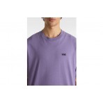 Vans Left Chest Logo II Ανδρικό Κοντομάνικο T-Shirt Μωβ