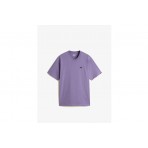 Vans Left Chest Logo II Ανδρικό Κοντομάνικο T-Shirt Μωβ