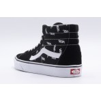 Vans Sk8-Hi Sneakers Μποτάκια Μαύρα, Λευκά